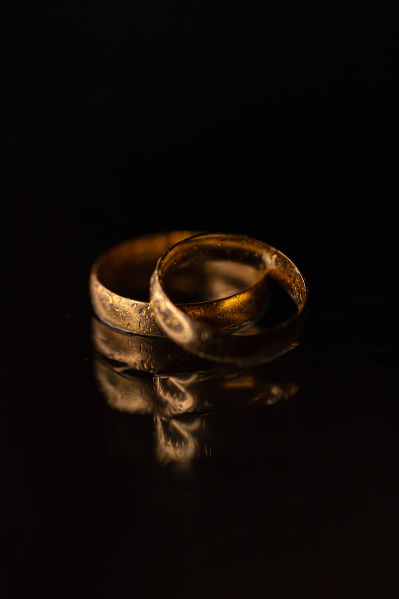 24K 999.9 gold rings